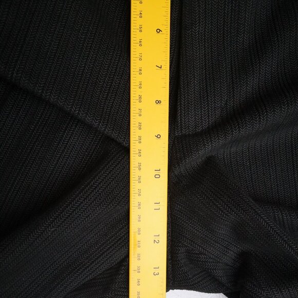 Pierre Cardin Men's Size 36/30 Flat Front Textured Black Dress Pants - Picture 10 of 11